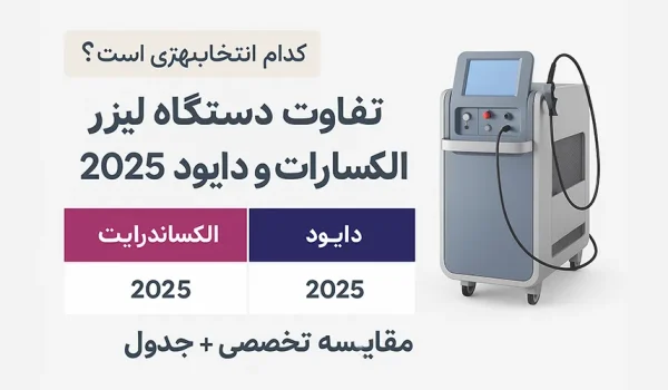 تفاوت دستگاه لیزر الکساندرایت و دایود 2025